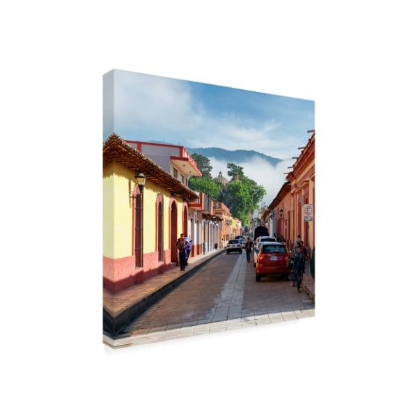 Trademark Fine Art Philippe Hugonnard 'Viva Mexico 3 Morning in San Cristobal de Las Casas II' Canvas Art, 18x18 - PH01533-C1818GG