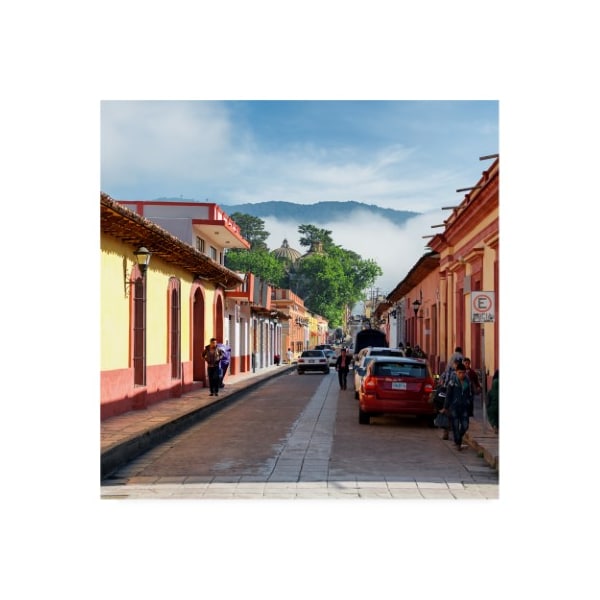 Trademark Fine Art Philippe Hugonnard 'Viva Mexico 3 Morning in San Cristobal de Las Casas II' Canvas Art, 18x18 - PH01533-C1818GG