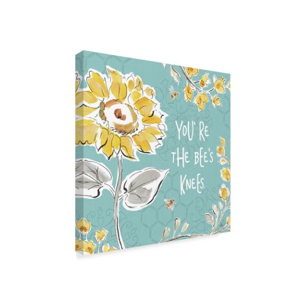 Trademark Fine Art Daphne Brissonnet 'Bee Happy II' Canvas Art, 18x18 - WAP03167-C1818GG