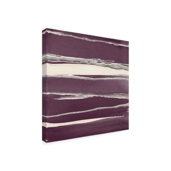 Trademark Fine Art Chris Paschke 'Silver Rose Ii Purple' Canvas Art, 18x18 - WAP05801-C1818GG