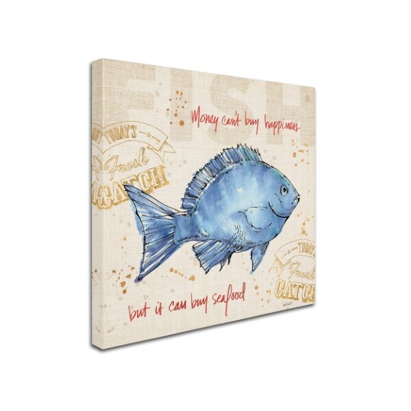 Trademark Fine Art Anne Tavoletti 'Coastal Catch III' Canvas Art, 18x18 - WAP00753-C1818GG