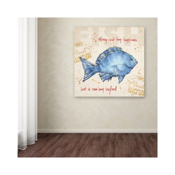 Trademark Fine Art Anne Tavoletti 'Coastal Catch III' Canvas Art, 18x18 - WAP00753-C1818GG
