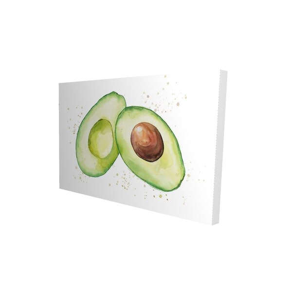 Begin Home Decor 20 x 30 in. Watercolor Open Avocado-Print on Canvas - 2080-2030-GA80