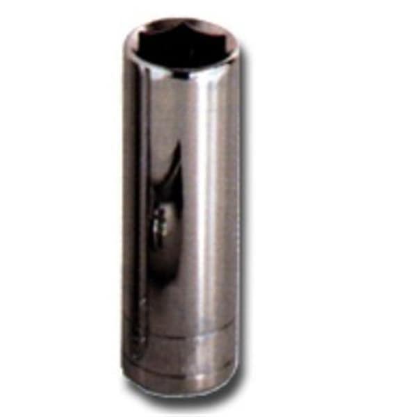 K-Tool International K Tool International KTI26213 1/4 Inch Drive Deep 6 Point Chrome Socket 13mm - KTI26213