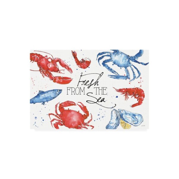 Trademark Fine Art Anne Tavoletti 'Seafood Shanty I' Canvas Art, 22x32 - WAP11843-C2232GG