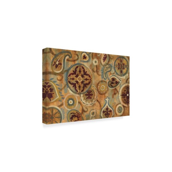 Trademark Fine Art Silvia Vassileva 'Burnt Paisley And Mandalas' Canvas Art, 12x19 - WAP06934-C1219GG