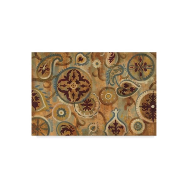 Trademark Fine Art Silvia Vassileva 'Burnt Paisley And Mandalas' Canvas Art, 12x19 - WAP06934-C1219GG