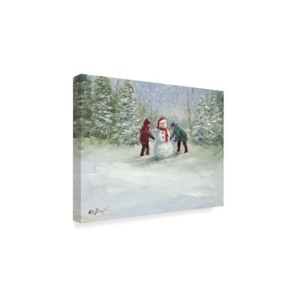 Trademark Fine Art Mary Miller Veazie 'Snowman And Children' Canvas Art, 14x19 - ALI31256-C1419GG