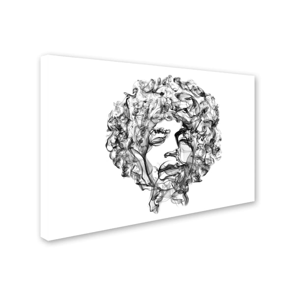 Trademark Fine Art Octavian Mielu 'Jimi Hendrix' Canvas Art, 12x19 - ALI17206-C1219GG