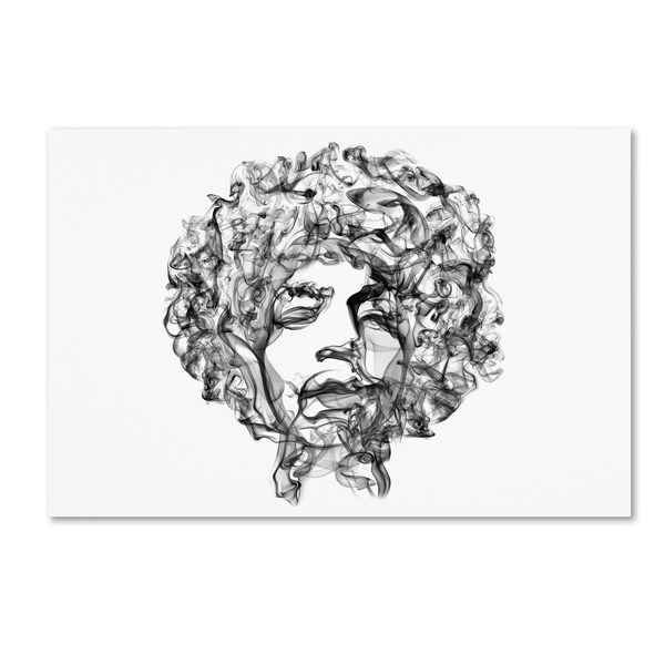 Trademark Fine Art Octavian Mielu 'Jimi Hendrix' Canvas Art, 12x19 - ALI17206-C1219GG