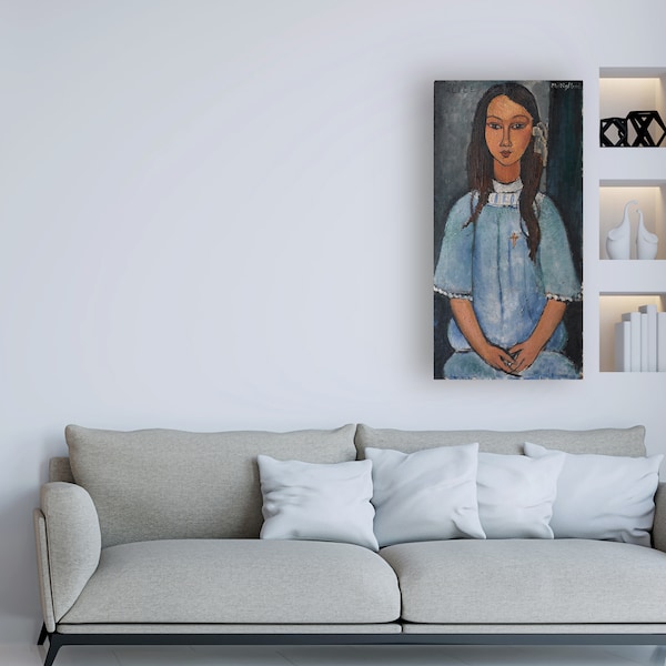 Trademark Fine Art Modigliani 'Alice' Canvas Art, 16x32 - AA01775-C1632GG