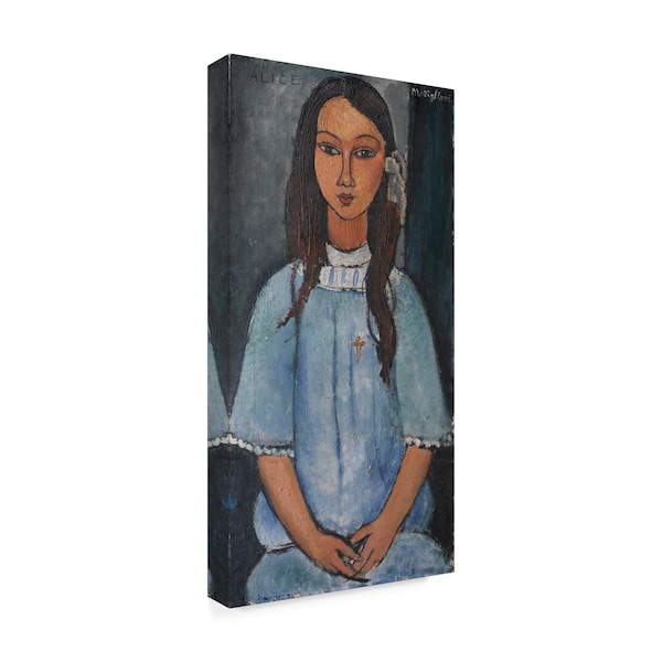 Trademark Fine Art Modigliani 'Alice' Canvas Art, 16x32 - AA01775-C1632GG