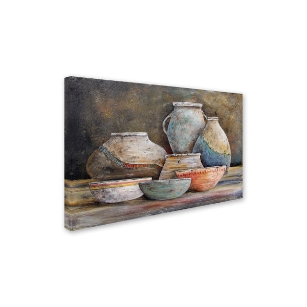 Trademark Fine Art Jean Plout 'Clay Pottery Still Life 1' Canvas Art, 30x47 - ALI17298-C3047GG
