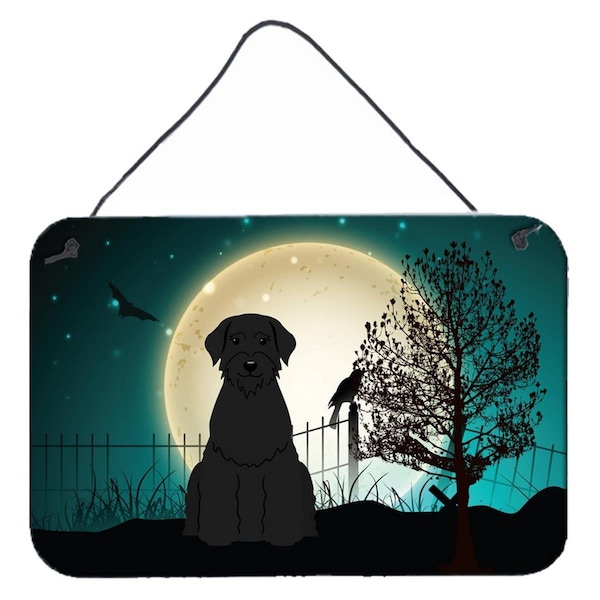 Carolines Treasures Halloween Scary Giant Schnauzer Wall or Door Hanging Prints - BB2256DS812