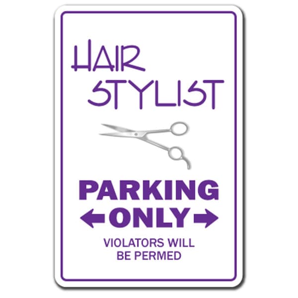 Amistad 8 x 12 in. Hair Stylist Decal - Parking Salon Dresser Barber Manicure Wig Toupee - AM3899533