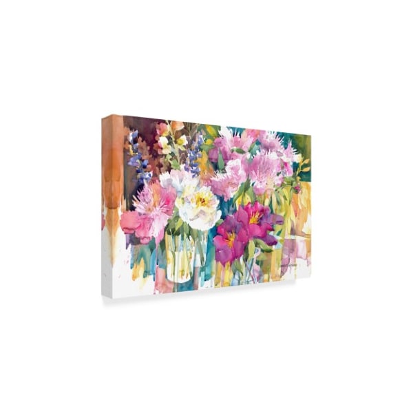 Trademark Fine Art Annelein Beukenkamp 'Plethora Of Peonies' Canvas Art, 12x19 - ALI38164-C1219GG