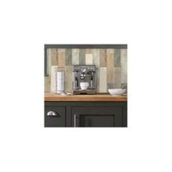 Roommates Roommates RMK3695GM Distressed Barn Wood Plank Peel & Stick Giant Wall Decals - RMK3695GM