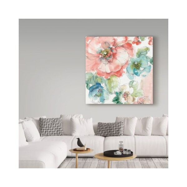 Trademark Fine Art Lisa Audit 'Summer Bloom Ii' Canvas Art, 24x24 - WAP04985-C2424GG