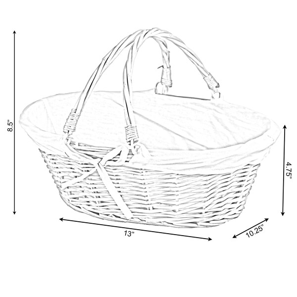 Vintiquewise Basket With Handles 3 PK - QI003055R.3
