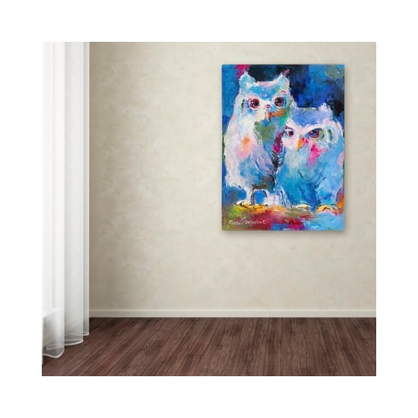 Trademark Fine Art Richard Wallich 'Owls' Canvas Art, 24x32 - ALI5882-C2432GG