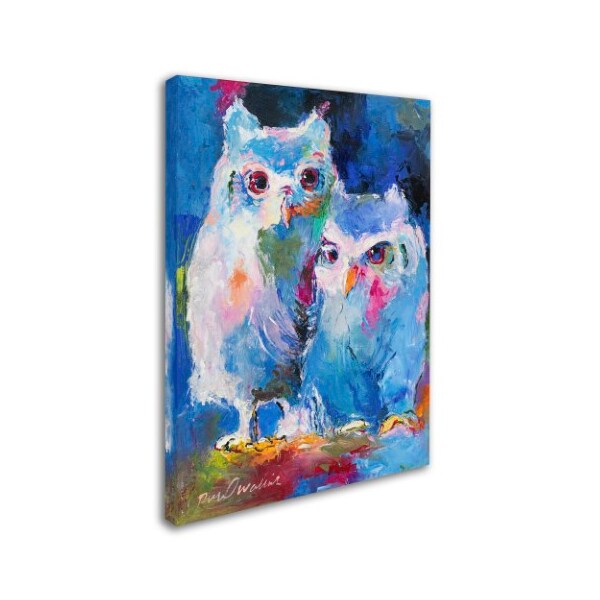 Trademark Fine Art Richard Wallich 'Owls' Canvas Art, 24x32 - ALI5882-C2432GG