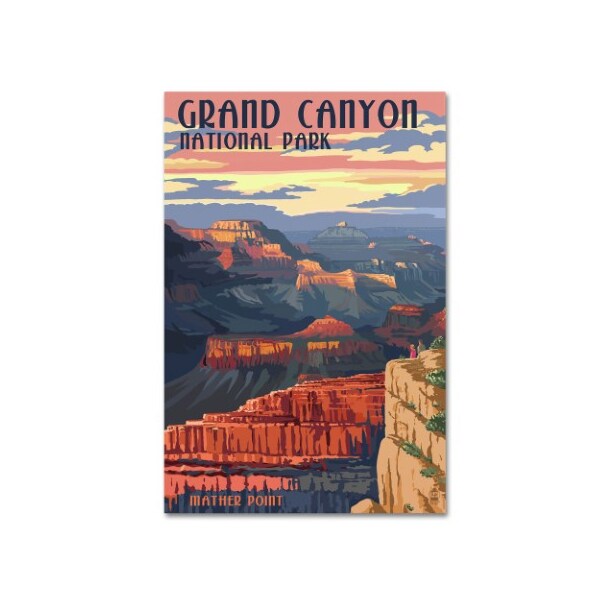 Trademark Fine Art Lantern Press 'National Park 2' Canvas Art, 12x19 - ALI8777-C1219GG