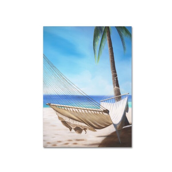 Trademark Fine Art Geno Peoples 'Beach Hammock' Canvas Art, 24x32 - ALI19611-C2432GG