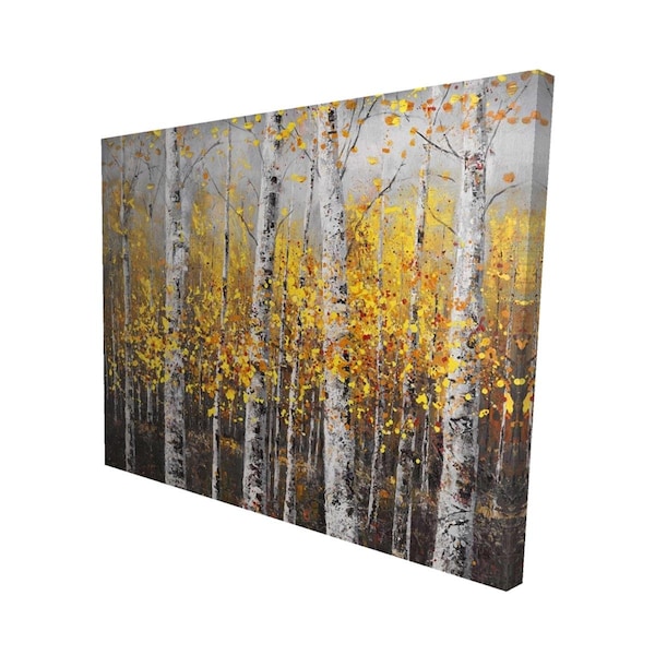 Fondo 16 x 20 in. Sunny Birch Trees-Print on Canvas - FO2790810