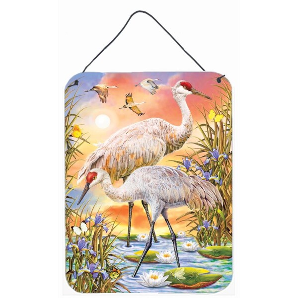 Carolines Treasures 12 x 16 in. Sandhill Cranes Wall or Door Hanging Prints - PRS4003DS1216