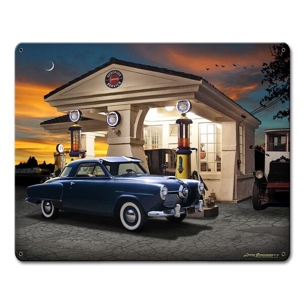 Home Improvement 1950 Studebaker Satin Metal Sign - 12 x 15 in. - HO1125314