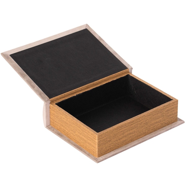 Vintiquewise Trinket Storage Box, Off White, Wood - QI003691.W