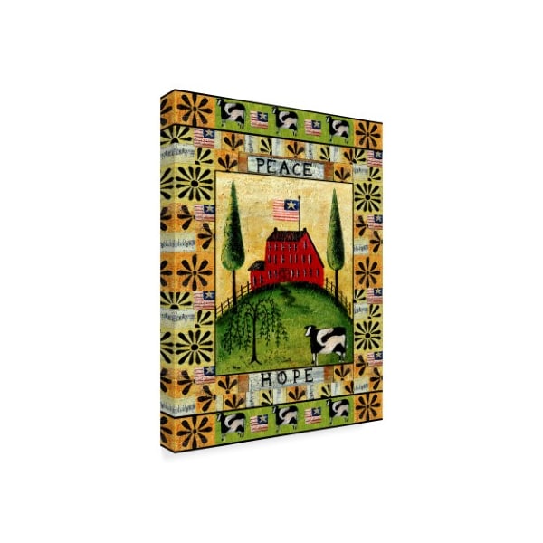 Trademark Fine Art Cheryl Bartley 'American Farm Peace Hope' Canvas Art, 35x47 - ALI41151-C3547GG