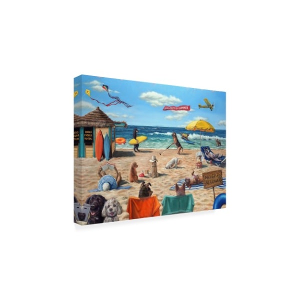 Trademark Fine Art Lucia Heffernan 'Dog Beach' Canvas Art, 18x24 - IC01535-C1824GG