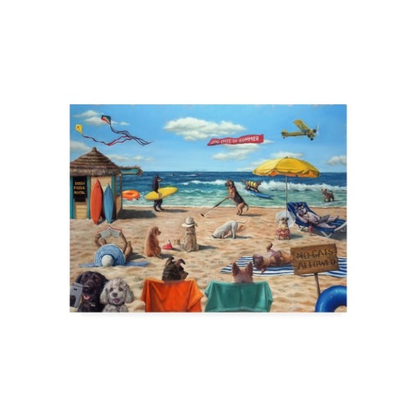 Trademark Fine Art Lucia Heffernan 'Dog Beach' Canvas Art, 18x24 - IC01535-C1824GG