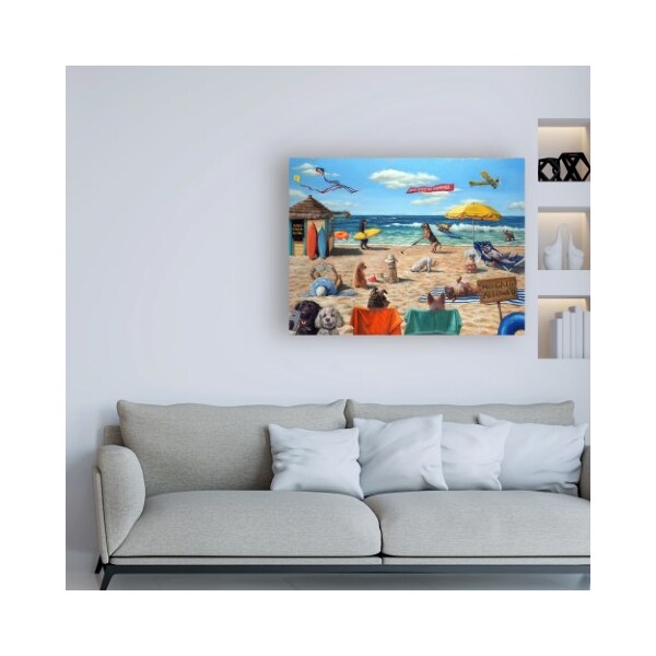 Trademark Fine Art Lucia Heffernan 'Dog Beach' Canvas Art, 18x24 - IC01535-C1824GG