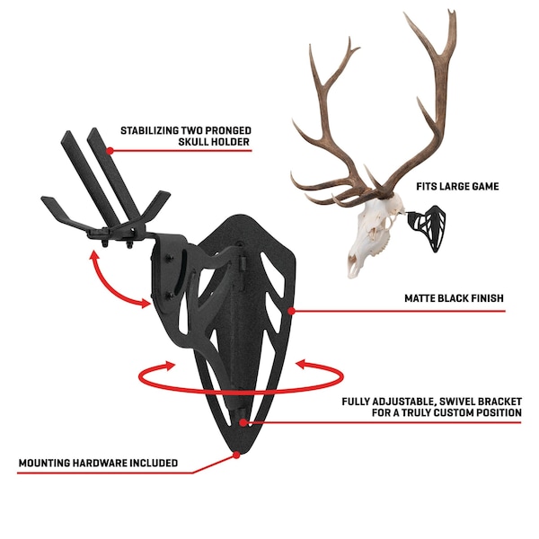 Allen Co EZ Mount Magnum Skull Hanger, Black - 7223