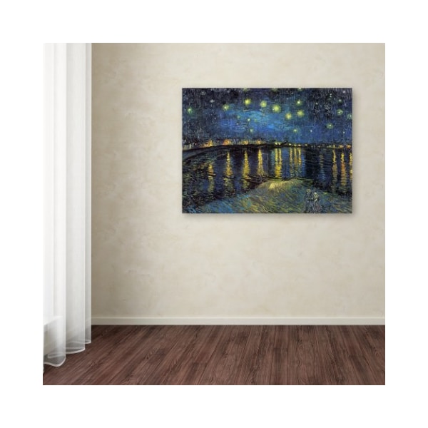 Trademark Fine Art Vincent Van Gogh 'The Starry Night II' Canvas Art, 24x32 - BL0383-C2432GG