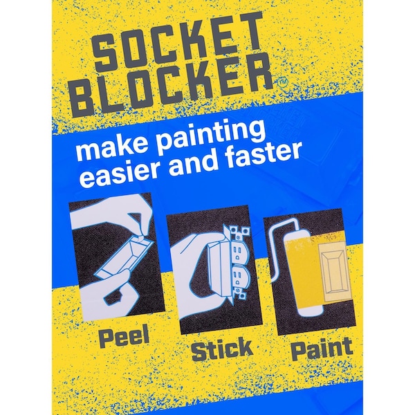 Socket Blocker Socket Blocker 1.88 in. W X 4 in. L Clear High Strength Mask and Peel 30 pk - 1001620