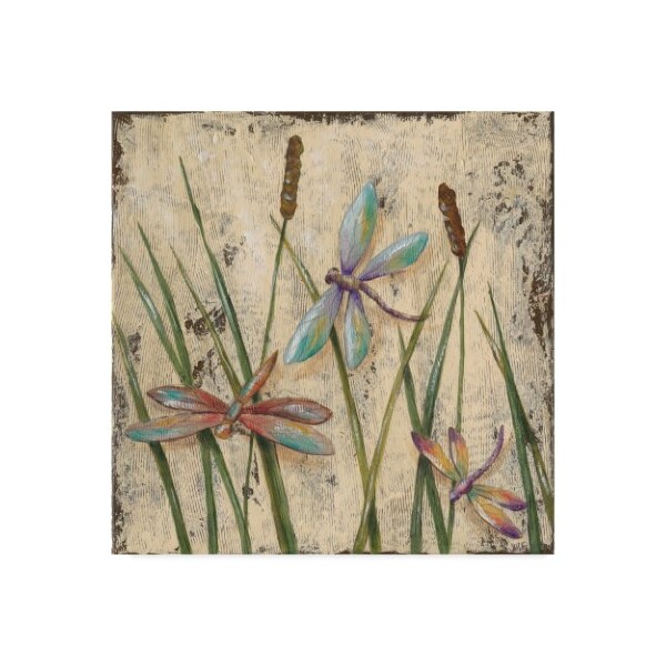 Trademark Fine Art Jade Reynolds 'Dancing Dragonflies I' Canvas Art, 14x14 - WAG03583-C1414GG