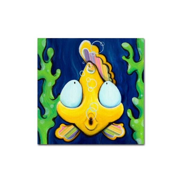Trademark Fine Art Sylvia Masek 'Fish Bubbles' Canvas Art, 24x24 - SM0013-C2424GG