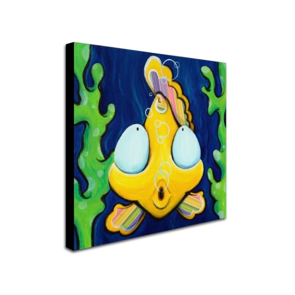 Trademark Fine Art Sylvia Masek 'Fish Bubbles' Canvas Art, 24x24 - SM0013-C2424GG
