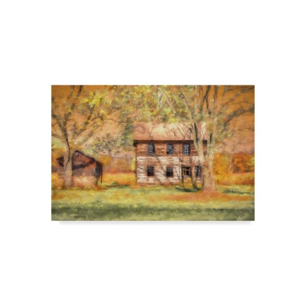 Trademark Fine Art Lois Bryan 'Abandoned Farm In Autumn' Canvas Art, 12x19 - LBR00374-C1219GG