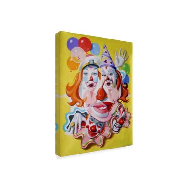 Trademark Fine Art D. Rusty Rust 'Clown Portrait' Canvas Art, 18x24 - ALI25943-C1824GG