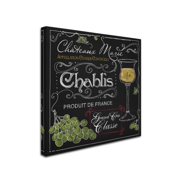 Trademark Fine Art Fiona Stokes-Gilbert 'Wine Chalkboard III' Canvas Art, 14x14 - ALI13665-C1414GG