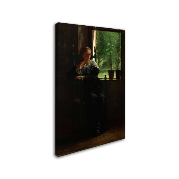 Trademark Fine Art Homer 'At The Window' Canvas Art, 16x24 - AA00529-C1624GG