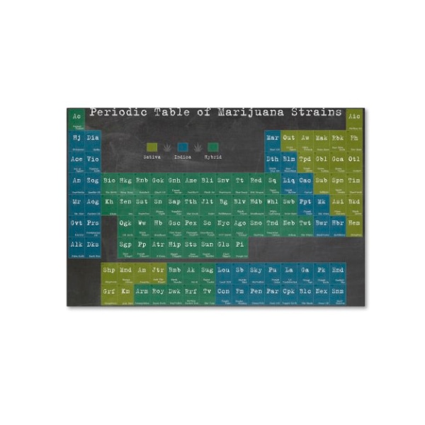 Trademark Fine Art Potman 'Periodic Table' Canvas Art, 30x47 - ALI0636-C3047GG