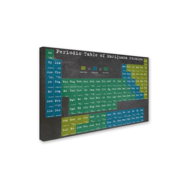 Trademark Fine Art Potman 'Periodic Table' Canvas Art, 30x47 - ALI0636-C3047GG