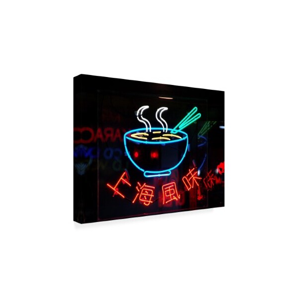 Trademark Fine Art CW Hetzer 'Neon Ramen' Canvas Art, 18x24 - ALI47592-C1824GG