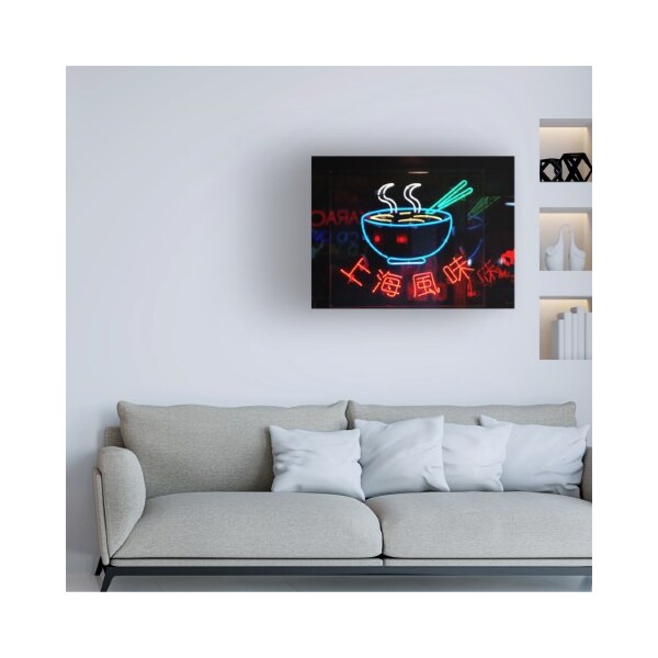 Trademark Fine Art CW Hetzer 'Neon Ramen' Canvas Art, 18x24 - ALI47592-C1824GG