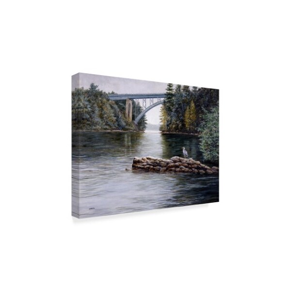 Trademark Fine Art John Morrow 'River of Blues ' Canvas Art, 14x19 - ALI21272-C1419GG